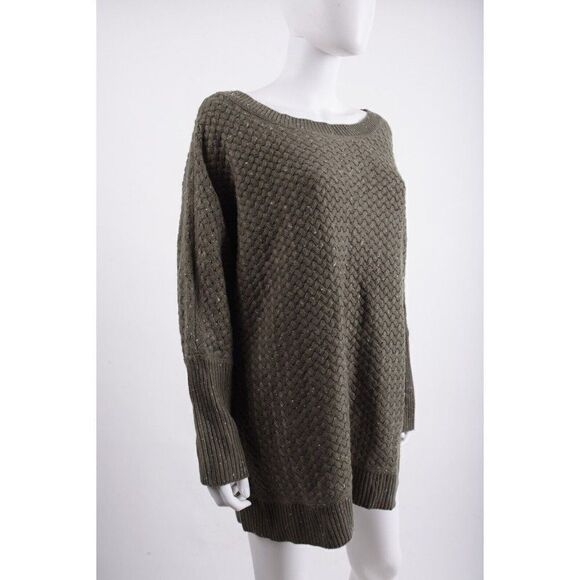 Lane Bryant Womens Sweater Plus Size 18-20 Olive Green Woven Knit Textured NWT - Picture 2 of 6